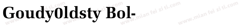 Goudy0ldsty Bol字体转换